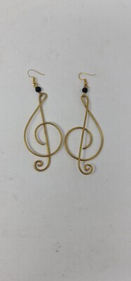 Elegant Brass Earrings