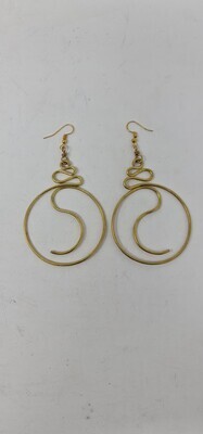 Elegant Brass Earrings