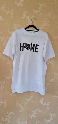African Print T-Shirt - Home - White - Size XLarge