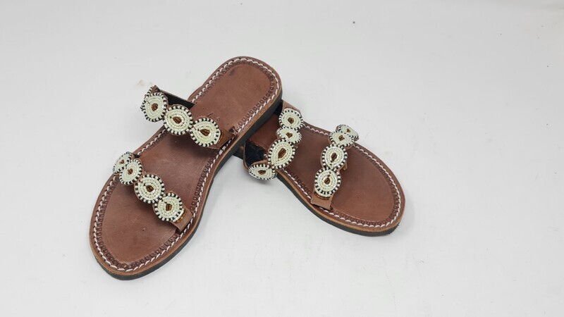 Ethinic African Hand Beaded Sandals