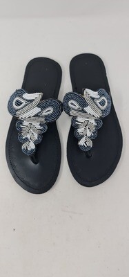 Unique Hand Beaded Leather Sandals