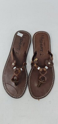 Beautiful Hand Beaded Leather Sandals