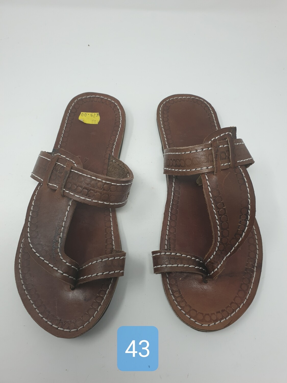 Handmade Men Leather Sandals - Brown