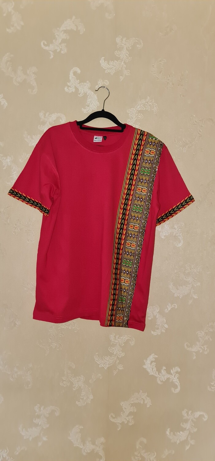 African Print T-Shirt - Jamopa - Red