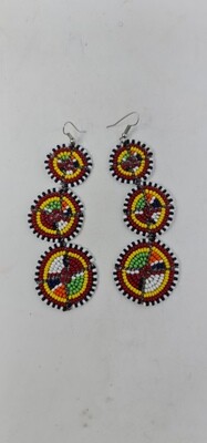 Masai Beaded Earrings - 10cm