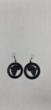 Ebony Wood Earrings - Handcrafted - Mama Africa - 6cm