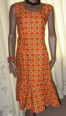 African Print Dress - Size 16