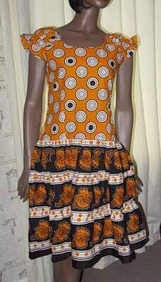 African Print Dress - Size 8
