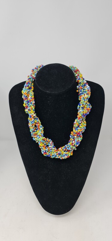 Statement Handbeaded Necklace - Sokota Charanga