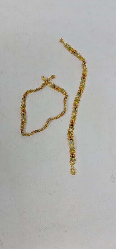 Yellow Mix Handmade Anklets