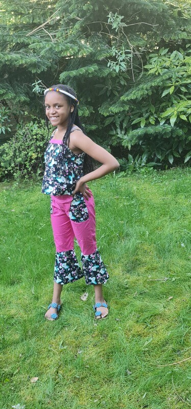 African Print Dress/Outfit for Girls - Age 10/12 Years