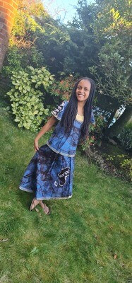 African Print Dress/Outfit for Girls - Age 10/12 Years