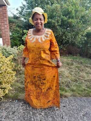 African Print Dress - Tye and Dye