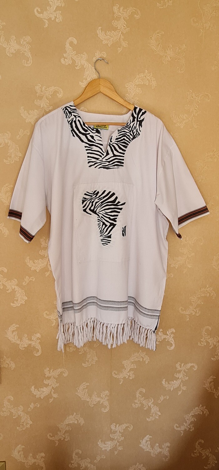 Zebra Print with White Kikoi - Size 2XL