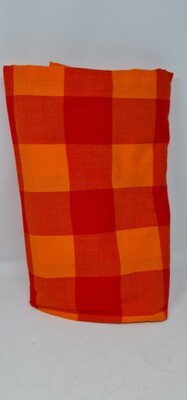 Masai Shuka Blanket - Orange and Yellow