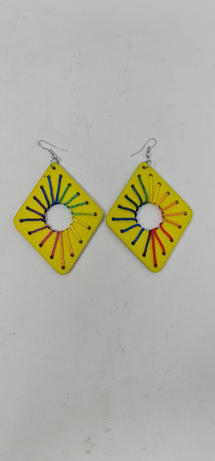 Njano Nyuzi Earrings - Yellow