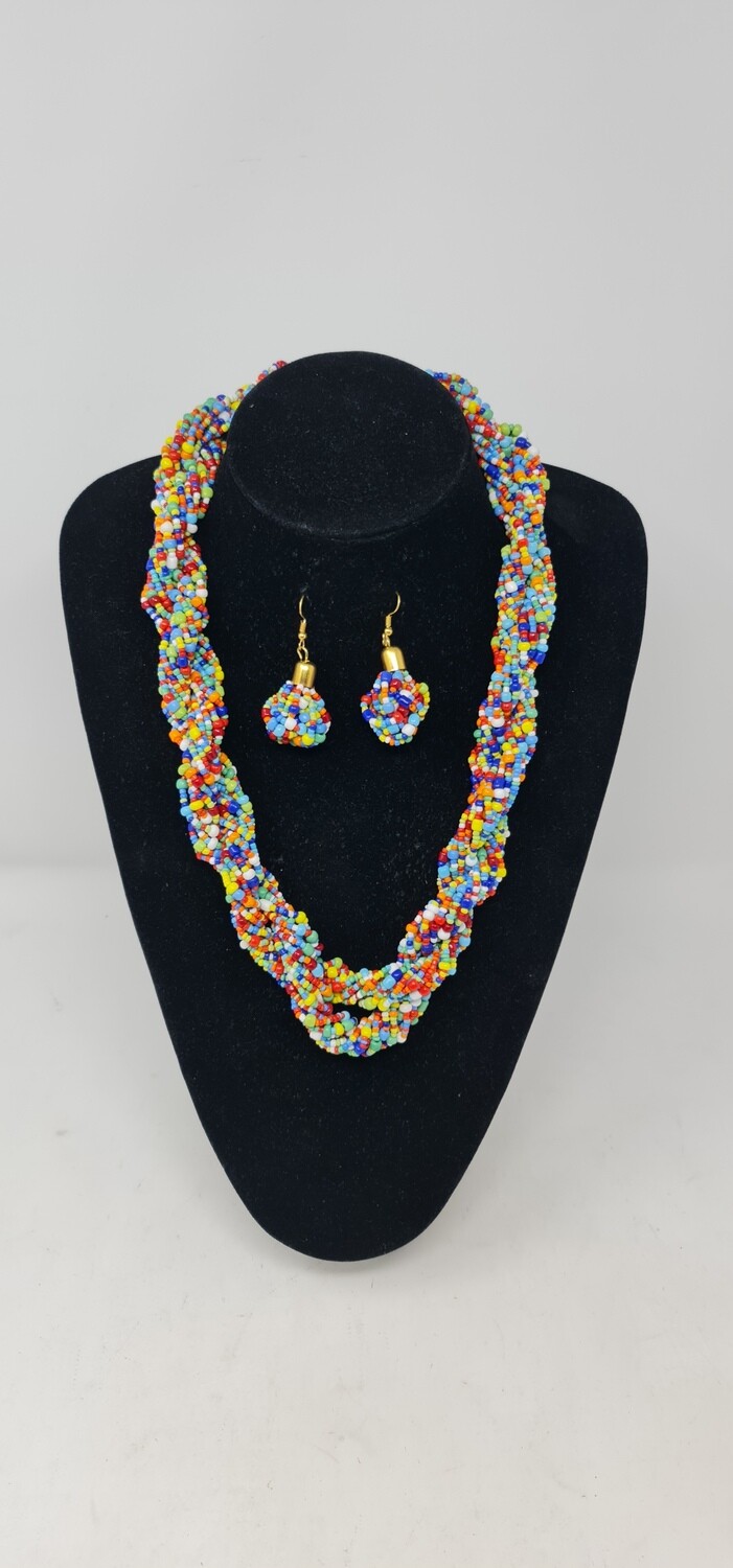 Sokota Necklace with Matching Earrings - Charanga