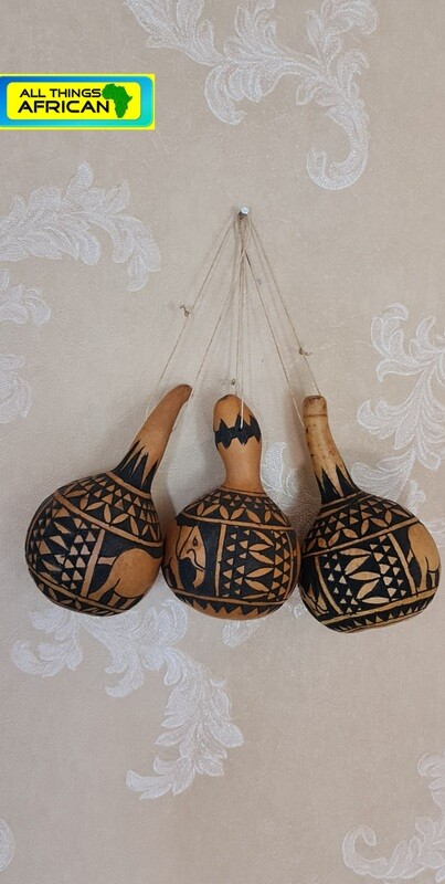 Handcarved Gourds - Home Decor