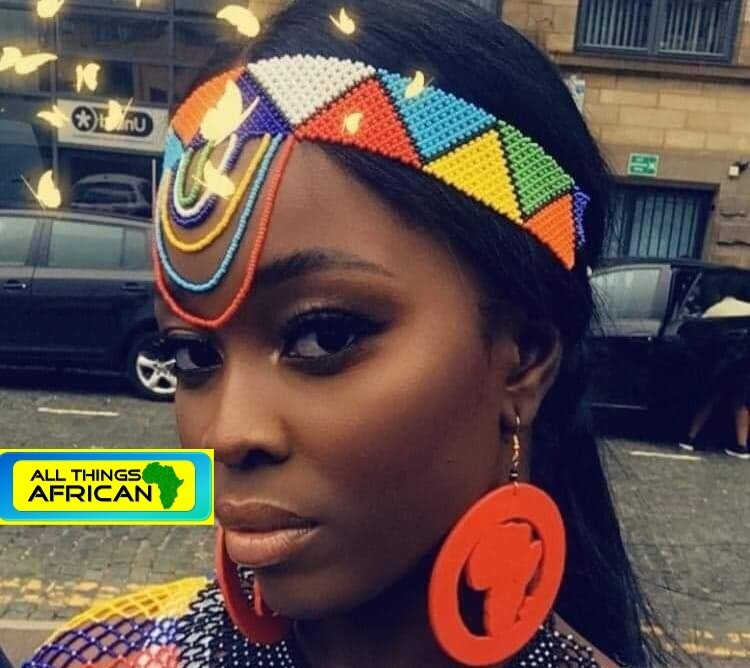 African Beaded Headress
