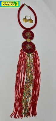 Mvua Necklace with Matching Earrings