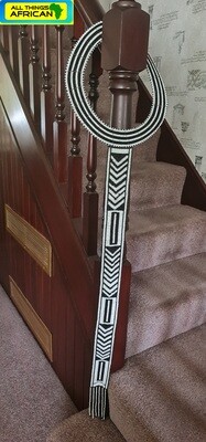 Long Handcrafted Zulu Beaded Necklace - Karefu