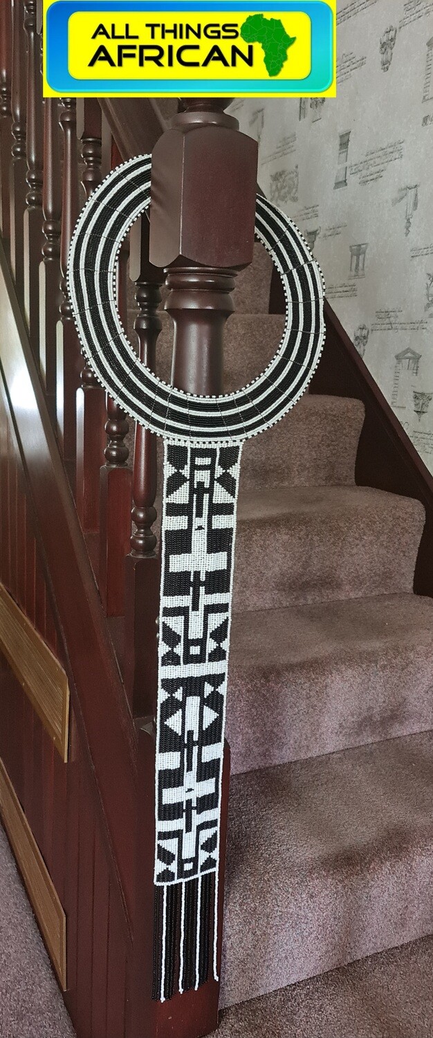 Long Handcrafted Zulu Beaded Necklace