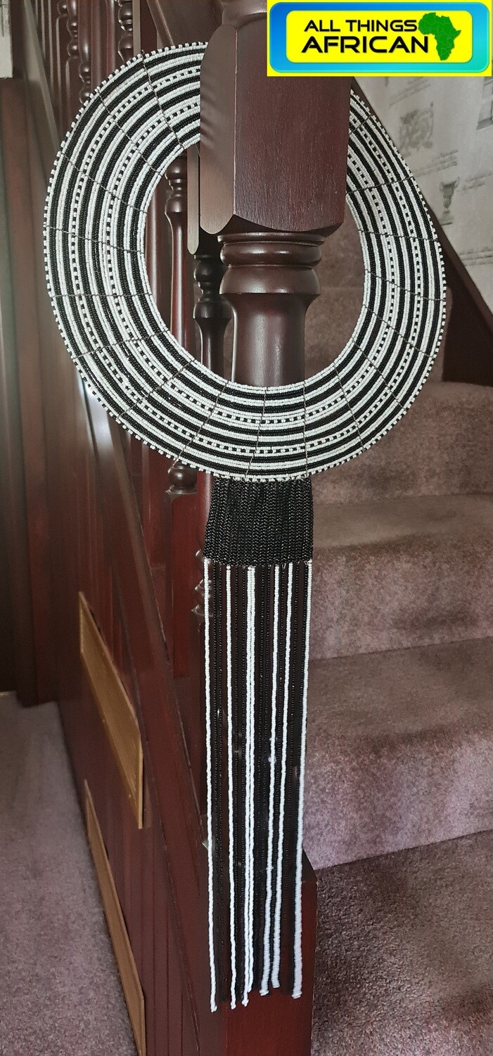 Long Handcrafted Zulu Beaded Necklace - Moja Moja