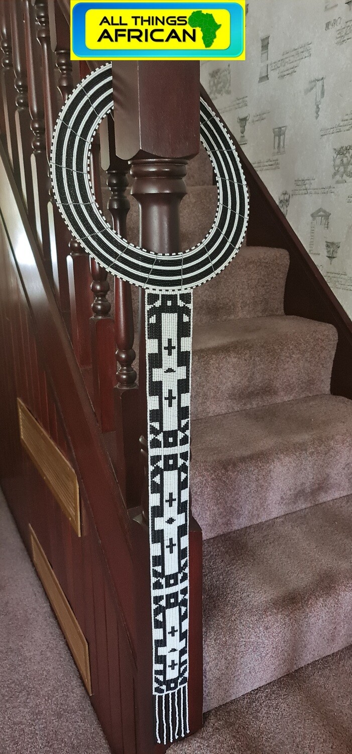 Long Handcrafted Zulu Beaded Necklace - Moja Moja