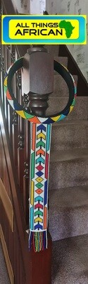 Long Handcrafted Zulu Beaded Necklace
