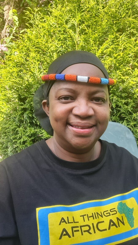 African Beaded Necklace/Headress