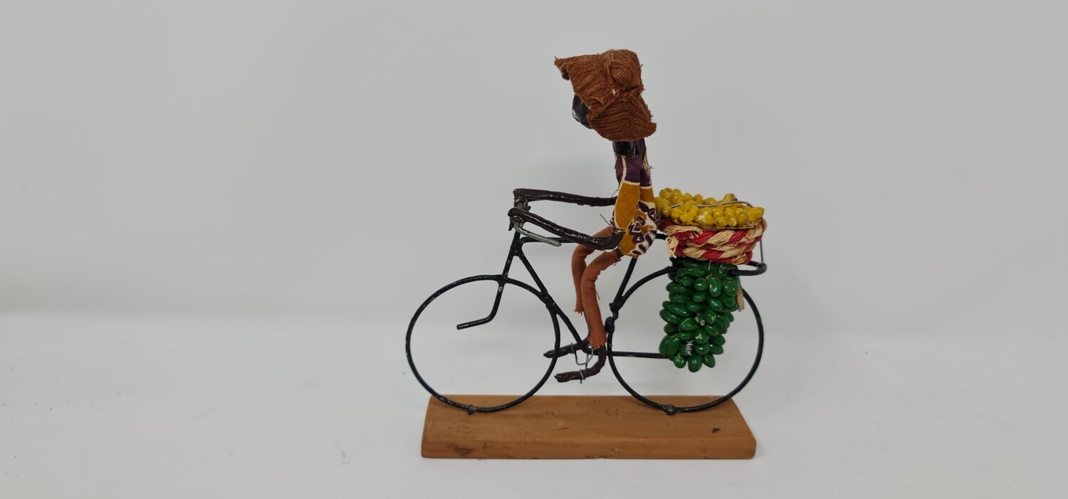 Handmade African Home Decor Sculptures - Man on Bike