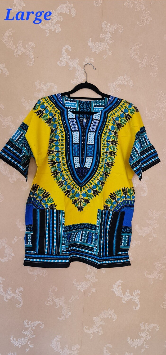 Dashiki Top Yellow Mix - Large