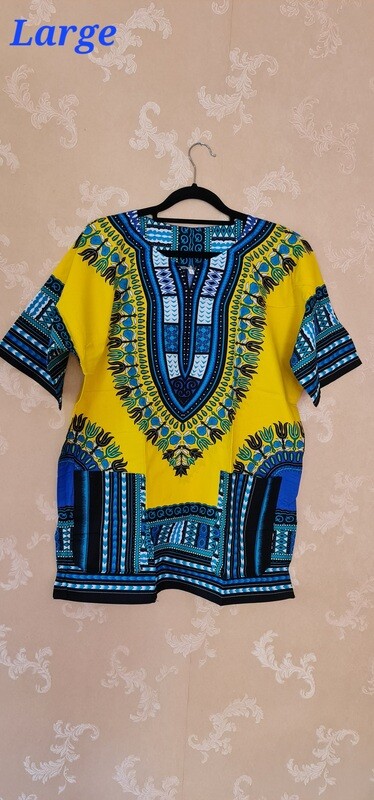 Dashiki Top Yellow Mix -  Large