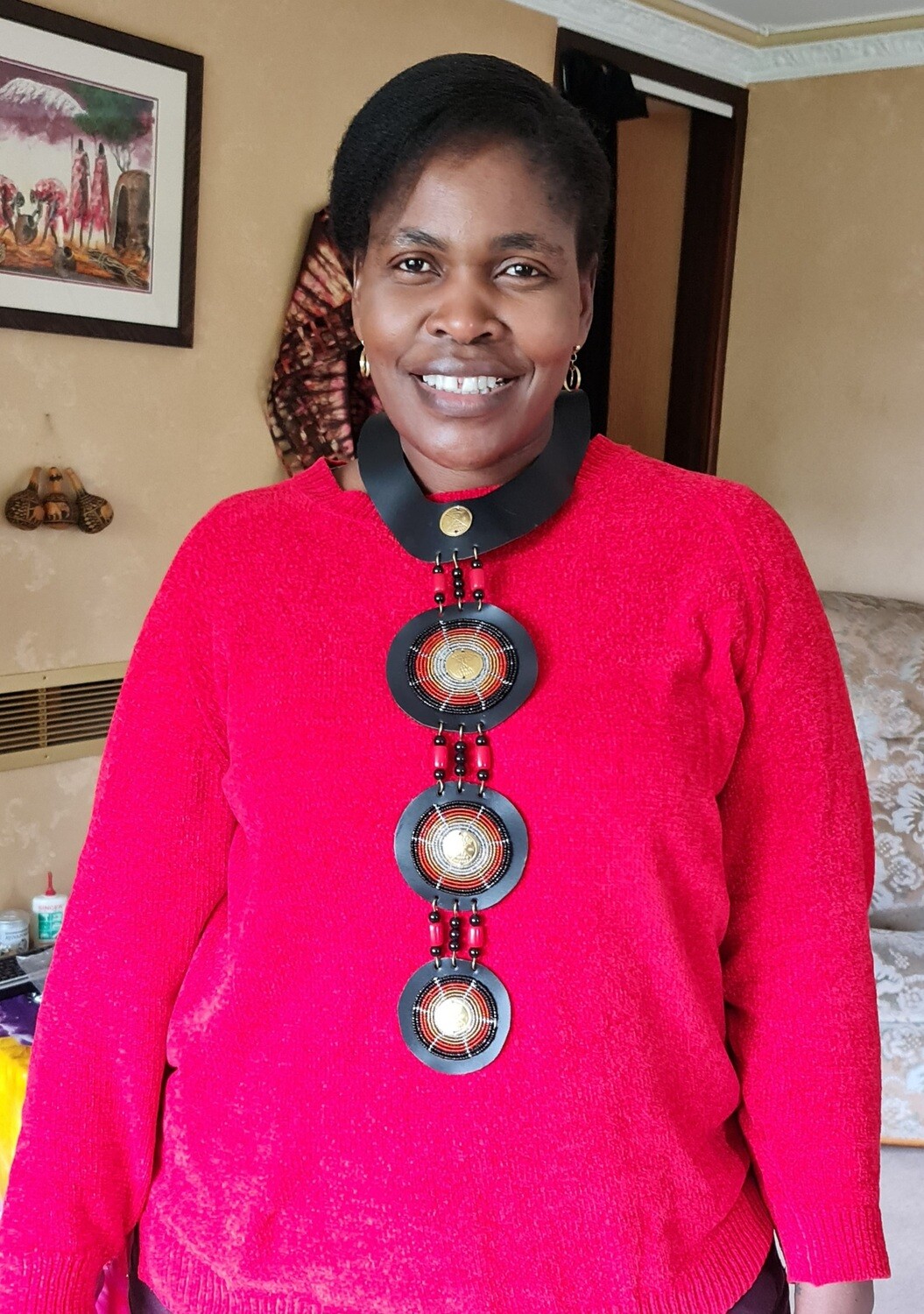 Handmade Beaded Tatu Necklace - Duara