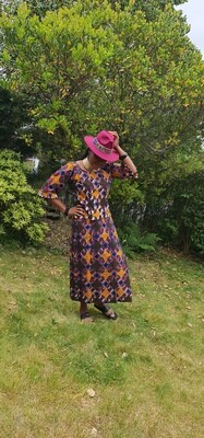 African Inspired Outfit - Top and Skirt - Size 12/14