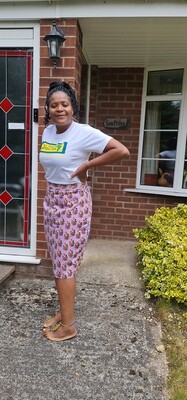 African Print Skirt with Linning
