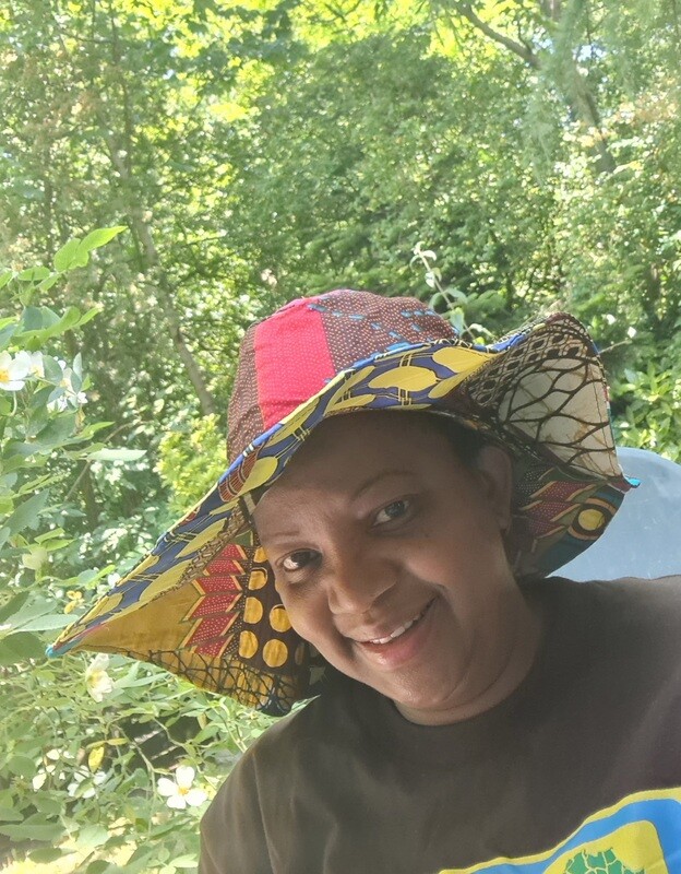 African Print Sun Hat