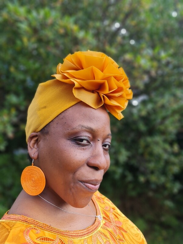 Rose Hat Head Wear - Gold