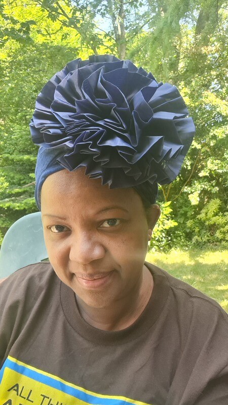 Rose Hat Head Wear - Grey