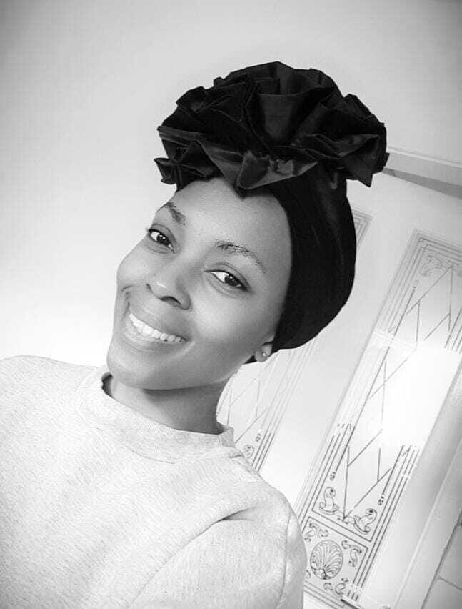 Rose Hat Head Wear - Black