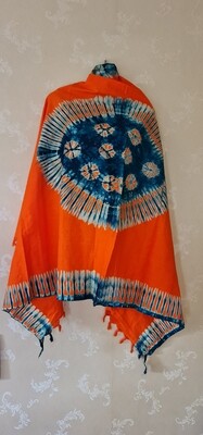 kiriche Handmade African Tie and Dye Fabric 100% Cotton