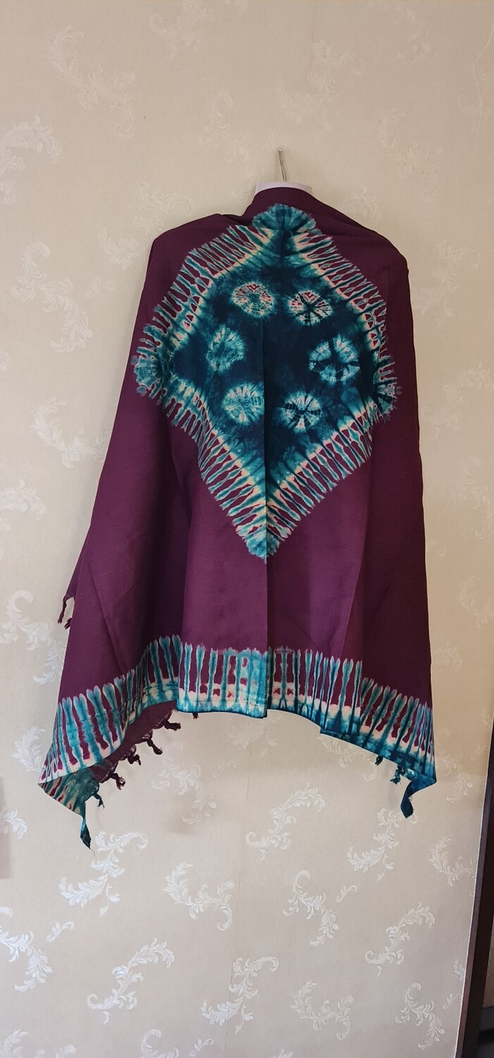 kikavu Handmade African Tie and Dye Fabric 100% Cotton