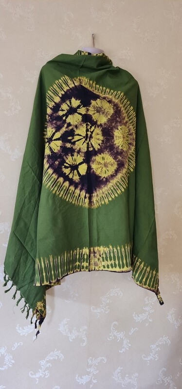 kijeshi Handmade African Tie and Dye Fabric 100% Cotton