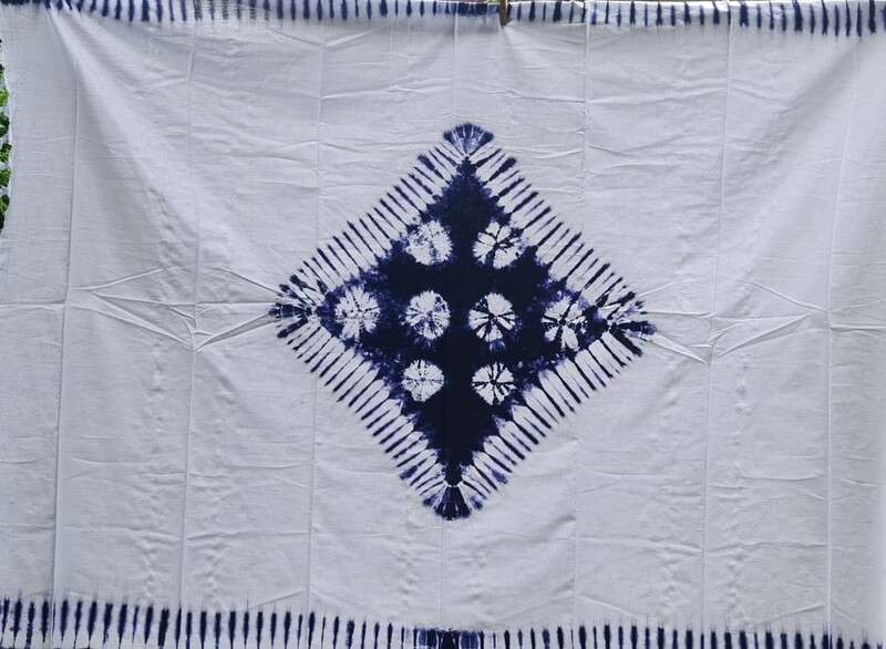 Moshi Handmade African Tie and Dye Fabric 100% Cotton