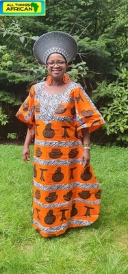 Utamaduni African Print Dress - 52"/133cm