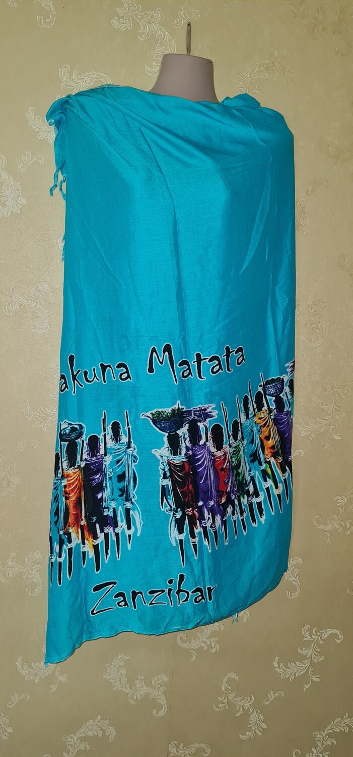 Hakuna Matata - Sarong Wrap Bikini Wrap Swimsuit Cover Beachwear Cover Up