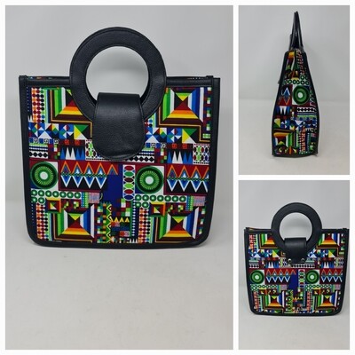 African Print Mix Hand Bag Mai