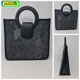 Mai Collection - Chitenge Mix Hand Bag - Black and White