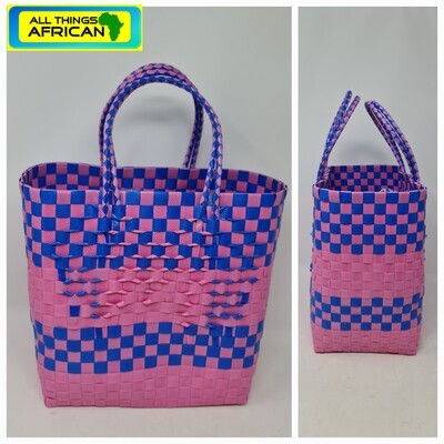 Woven Basket "Pendo" 26cm x 26cm - Bag From Tanzania