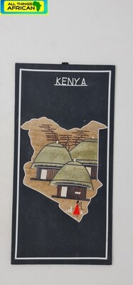 African Banana Artwork - Kenya 20cm x 41cm